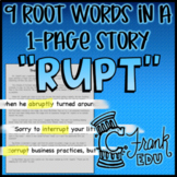 "RUPT" Root Words Story: Find Greek/Latin Root Words in Text!