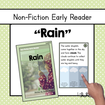 Preview of "Rain" | Differentiated Spring Nonfiction Book and Comprehension Questions