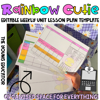 Preview of 'Rainbow Cutie' Detailed Weekly Unit Lesson Plan