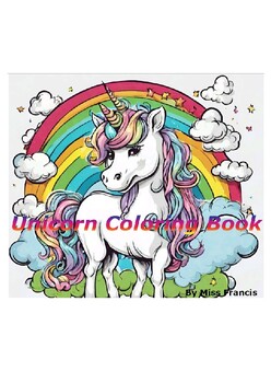 Preview of "Rainbow Dreams: A Magical Unicorn Coloring Adventure"