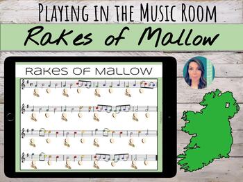 Preview of "Rakes of Mallow" | Irish Folk Song for Boomwhackers & Orff Instruments | Dance
