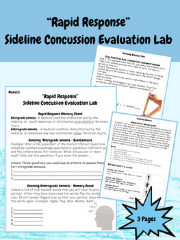 Preview of "Rapid Response" Sideline Concussion Evaluation Lab