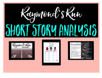 Preview of "Raymond's Run" Short Story Literary Response and Analysis for Middle School