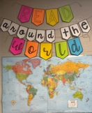 "Read Around the World" Bulletin Board Banner