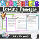 ⭐️ ⭐️ Reading Passages with Open-Ended Questions ⭐️ ⭐️