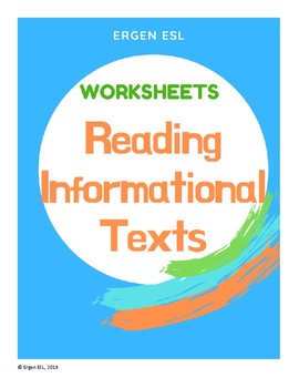 Preview of  Reading Comprehension - Worksheets Reading Informational Texts