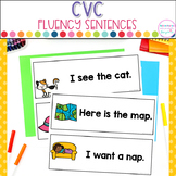  Reading Simple CVC Sentences Fluency Strips No Prep Literacy 