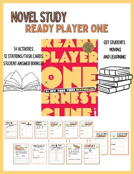 Preview of "Ready Player One" by Ernest Cline- Novel Study
