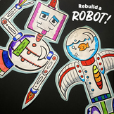 'Rebuild-a-Robot' Paper Craft! Cut, Assemble, Paste & Colo