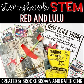 Preview of {Red and Lulu} Storybook STEM - Christmas STEM & ELA Activities