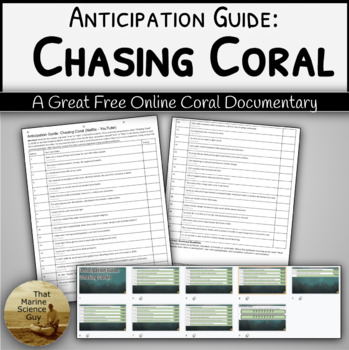 Preview of Video Anticipation Guide: Chasing Coral (free online, 1 hr 26 minutes) w/Keys
