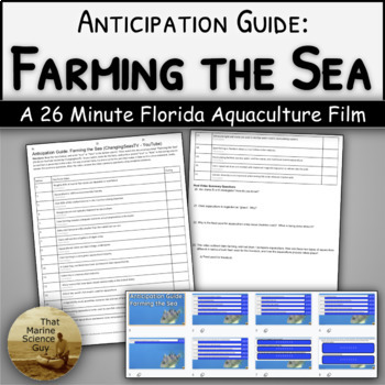 Preview of Video Anticipation Guide: Farming the Sea with Florida Aquaculture (26 min) free