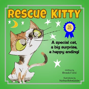 Preview of Rhyming picture book, pet care and responsibility for cats, pet over population