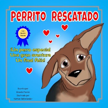 Preview of Spanish picture book, pet care and responsibility, pet adoption, dog book