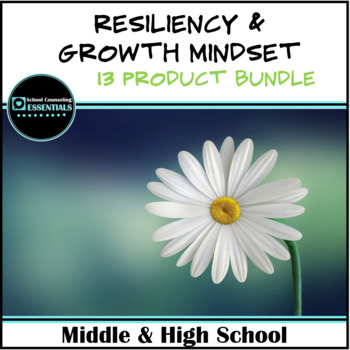 Preview of "Resiliency & Growth Mindset" Bundle for Middle & High School Counseling