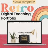 *Retro* Basic Digital Teaching Portfolio | Teacher Portfol