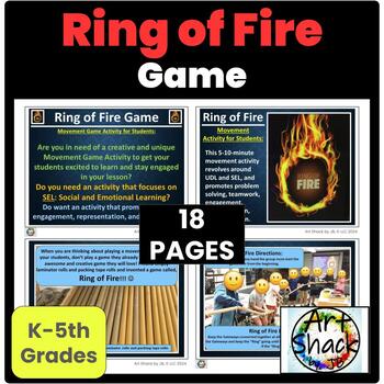 Preview of “Ring of Fire” Movement Game-Google Slides & PDF File included.
