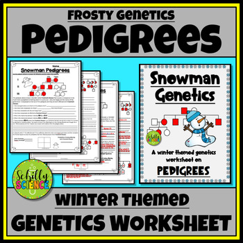 Preview of Winter Pedigree Worksheet - Snowman Genetics