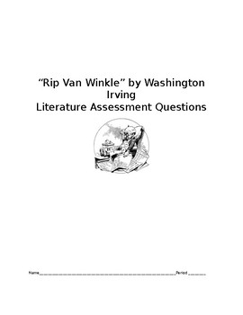 Preview of "Rip Van Winkle" Literature Test Questions (Keystone)