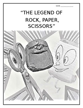 The Legend of Rock, Paper, Scissors Book Writing Sequencing Coloring  Activity