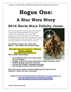 Preview of “Rogue One: A Star Wars Movie,” 2016 Movie Review & Intergalactic Activities