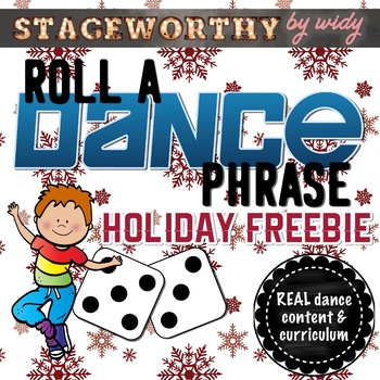 Preview of Christmas Dance Activity Freebie Roll A Dance Worksheet