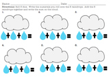 "Roll and Rain" Adding 3 Numbers