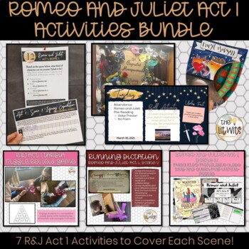 Preview of "Romeo and Juliet" Act 1 Activities Bundle