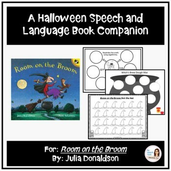 Preview of Room on the Broom Speech Therapy Book Companion for Halloween