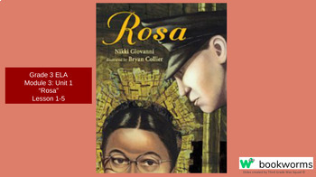 Preview of "Rosa" Google Slides- Bookworms Supplement