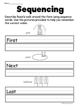 "Rosie's Walk" Prepositions and Sequencing by Miss Strawberry | TpT