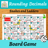  Rounding Decimals Snakes and Ladders Board Dice Game