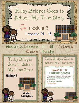 Preview of "Ruby Bridges Goes to School..." PowerPoint Slides and Activity Packet Bundle