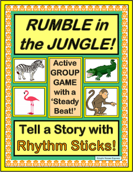 Preview of "Rumble in the Jungle!" - Tell a Group Story with Rhythm Sticks!