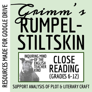 Preview of "Rumpelstiltskin" by the Brothers Grimm Close Reading Worksheet for Google Drive