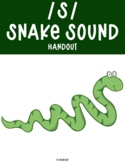 /S/ - Snake Sound Handout - Printable - Digital/Distance L