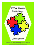 "S, Z" Articulation Puzzle Pack: School Theme
