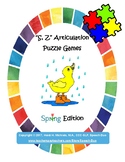 "S, Z" Articulation Puzzle Pack: Spring Theme