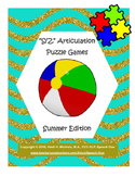 "S, Z" Articulation Puzzle Pack: Summer Theme
