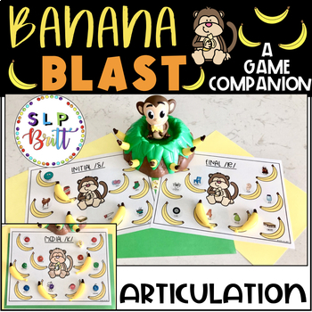 Banana Blast Monkey Banana Game Companion Articulation By Slp Britt
