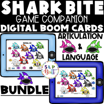 SHARK BITE, BOOM CARDS GAME COMPANION BUNDLE (ARTICULATION & LANGUAGE)