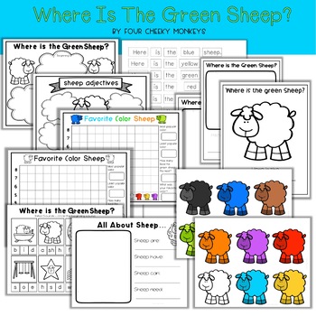 Where Is The Green Sheep Mem Fox Book Companion Activities Tpt