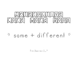 "SAME/DIFFERENT" - Interactive Core Word Book