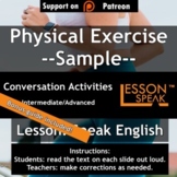 Talk About Physical Exercise -  Powerpoint and Google Slid
