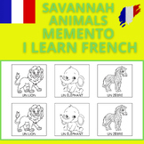 ✨SAVANNAH ANIMALS MEMENTO - I LEARN FRENCH - GAME FOR KIDS
