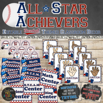 baseball theme classroom decorations