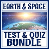Earth Science TEST and QUIZ BUNDLE for NGSS MS-ESS