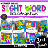 Color by Sight Word | Weather Activities | Third Grade Dol