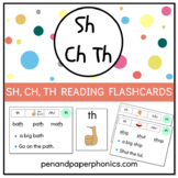 'SH', 'CH' and 'TH' Reading Flashcards