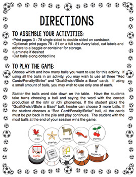 Sh And Ch Phonemes All Sports Bundle By Make Take Teach For Speech